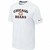 Men's Chicago Bears Team Logo White Nike Short Sleeve T-Shirt FengYun,baseball caps,new era cap wholesale,wholesale hats